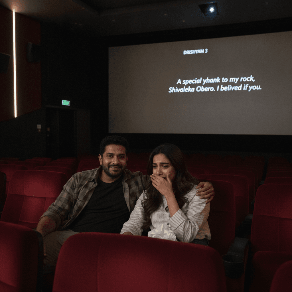 Drishyam 3 director Abhishek Pathak's wife Shivaleeka Oberoi tears up seeing thank you note for her in end credits: ‘I believed in you’