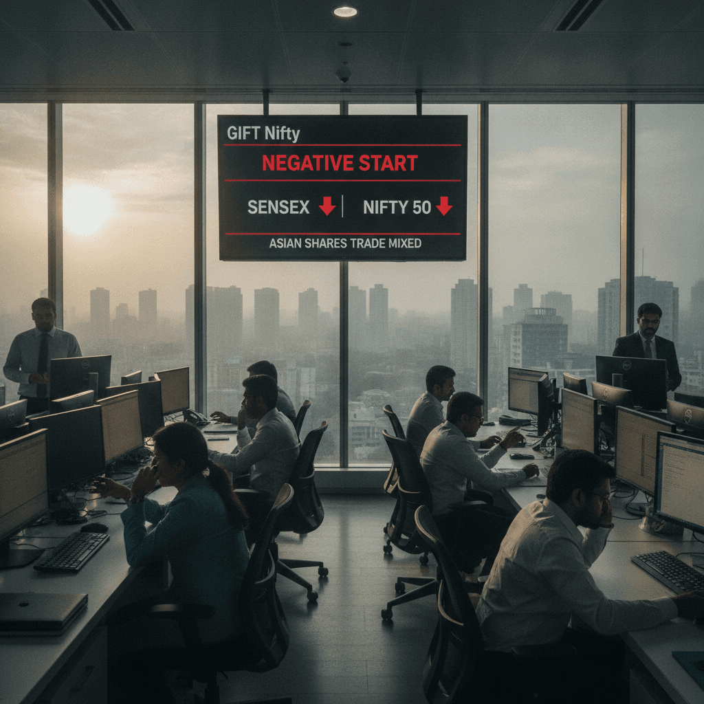 Sensex Today | Nifty 50 | Stock Market Live Updates: GIFT Nifty signals a negative start; Asian shares trade mixed 