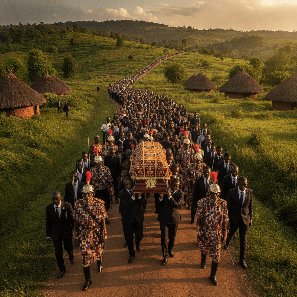 Uganda's King Oyo buried amid calls for unity over his successor
