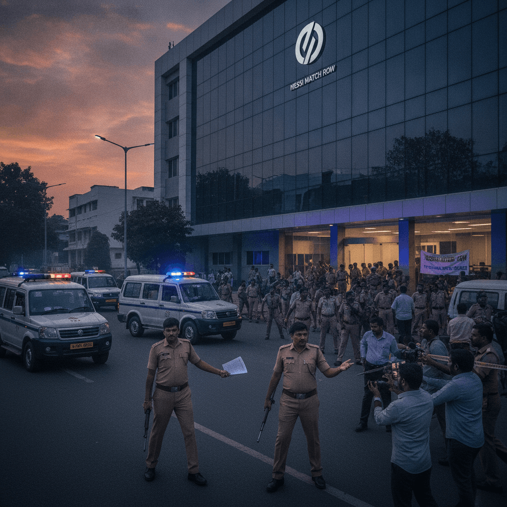 Messi match row: Kerala police raid TV channel office