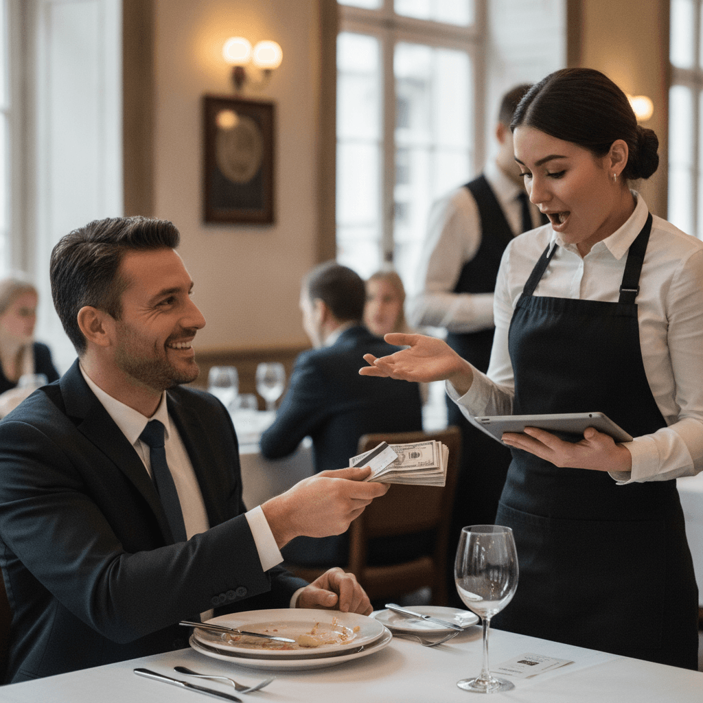 'I would tip up to 30% at a restaurant'