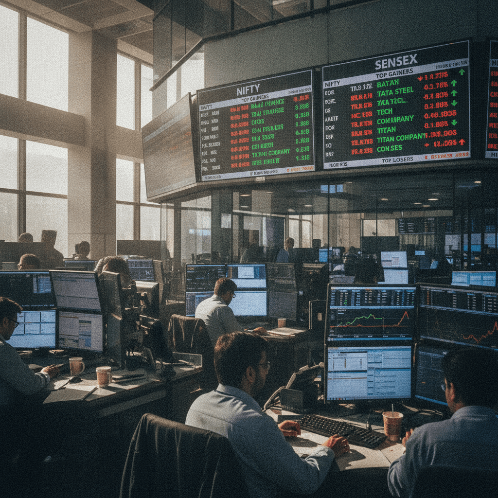 Market wrap: Bajaj Finance, Tata Steel, HCL Tech, Titan Company top gainers and losers on Nifty and Sensex on Wednesday