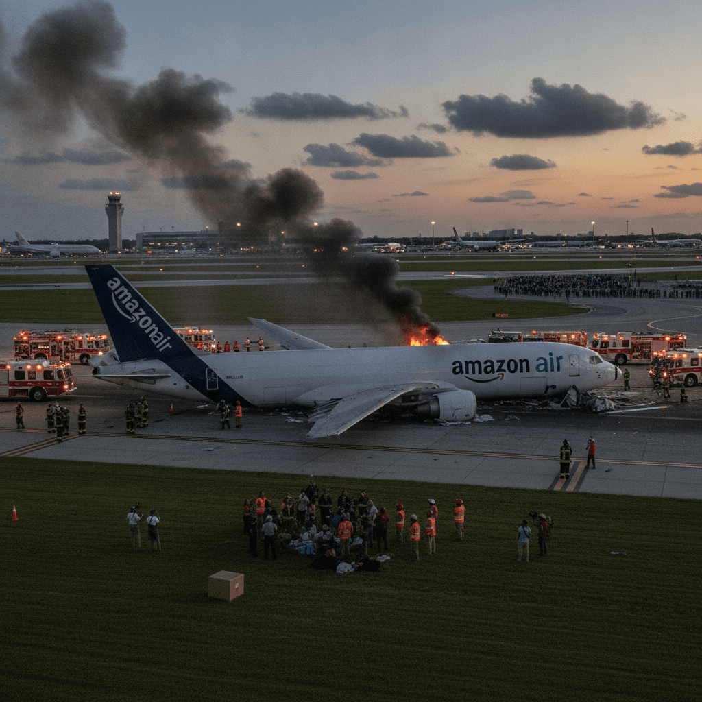 Five dead after Amazon cargo plane crashes at Miami airport