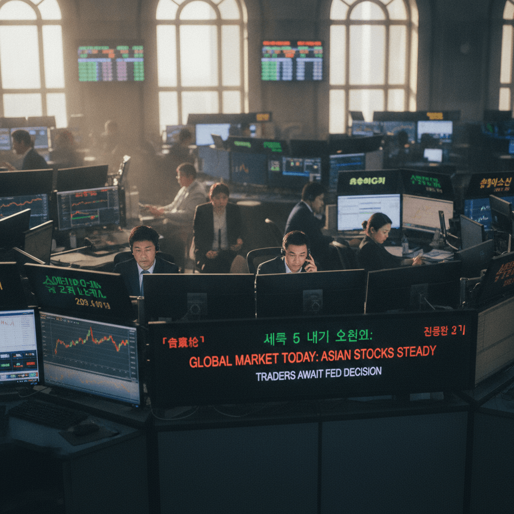 Global Market Today: Asian stocks steady as traders await Fed decision